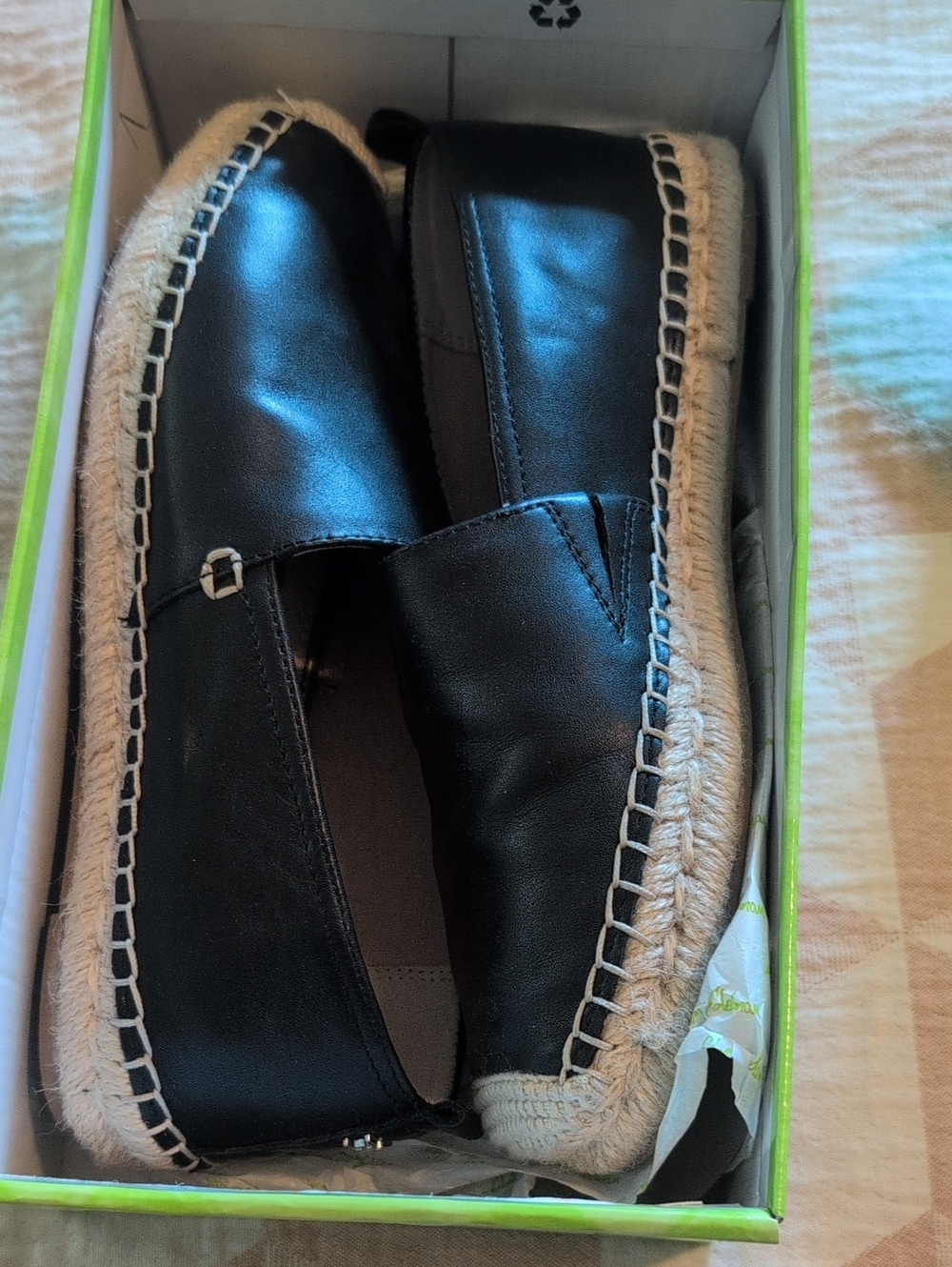 SAM EDELMAN Khloe Black Leather Loafers 7